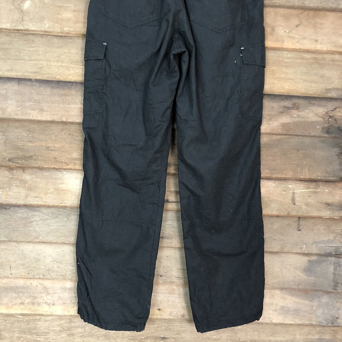 Japanese Brand Outdoor Life Black Multipocket Tactical Cargo Pants #0547 Size US 27 - 9 Thumbnail