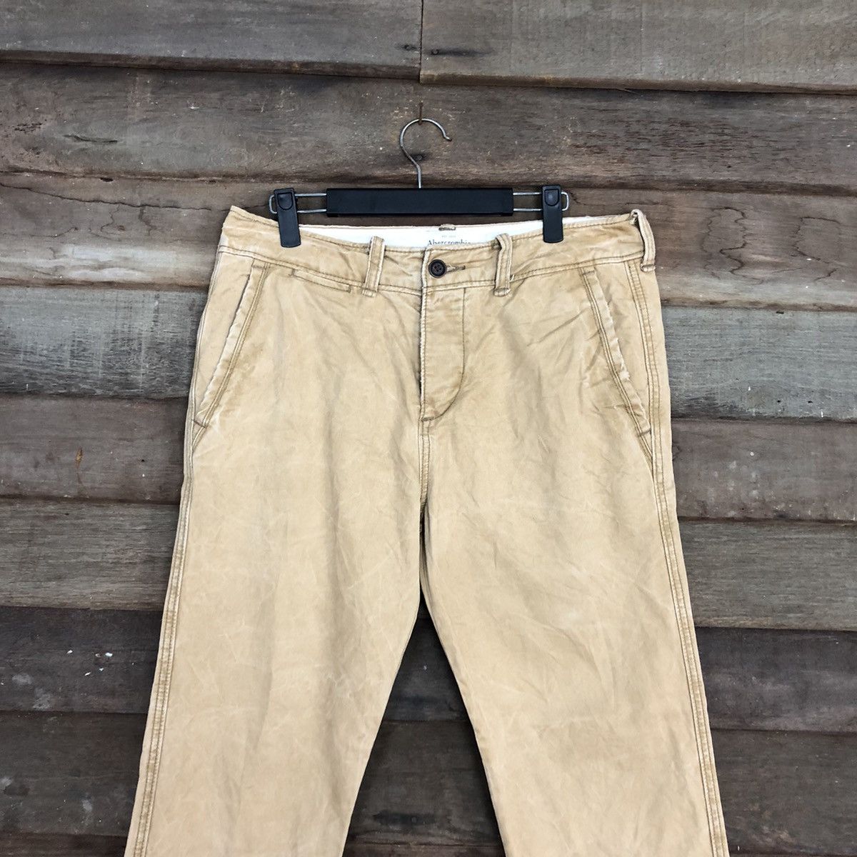 Abercrombie & Fitch ABERCROMBIE & FITCH FADED TROUSERS CHINO PANTS Size US 30 / EU 46 - 2 Thumbnail
