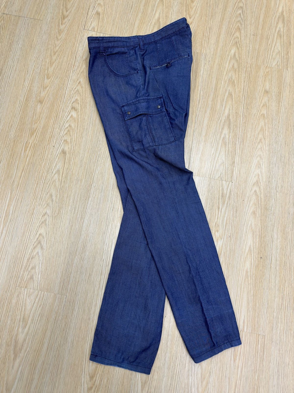 14th Addiction × Beauty Beast × Michel Klein KLEIN PLUS HOMME Multipocket Cargo Denim J523 Size US 33 - 3 Thumbnail