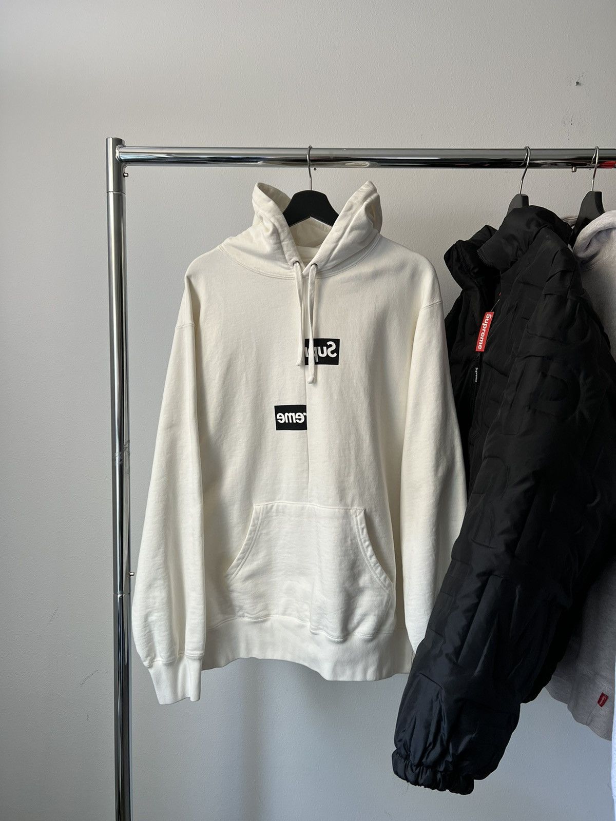 Jacket Cdg Fw18 FW18 Split Box Logo Hooded Sweatshirt