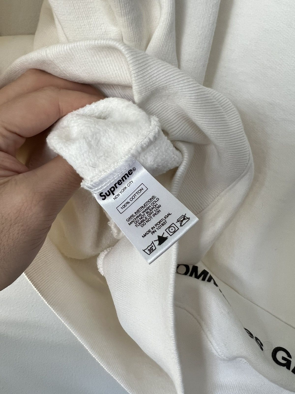 Comme des Garcons × Supreme FW18 Split Box Logo Hooded Sweatshirt Size US XL / EU 56 / 4 - 8 Thumbnail