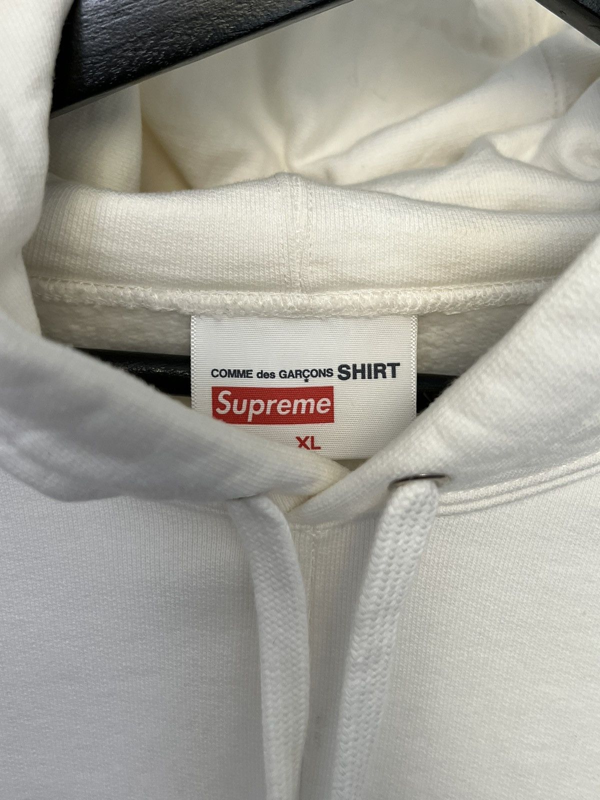 Comme des Garcons × Supreme FW18 Split Box Logo Hooded Sweatshirt Size US XL / EU 56 / 4 - 3 Thumbnail