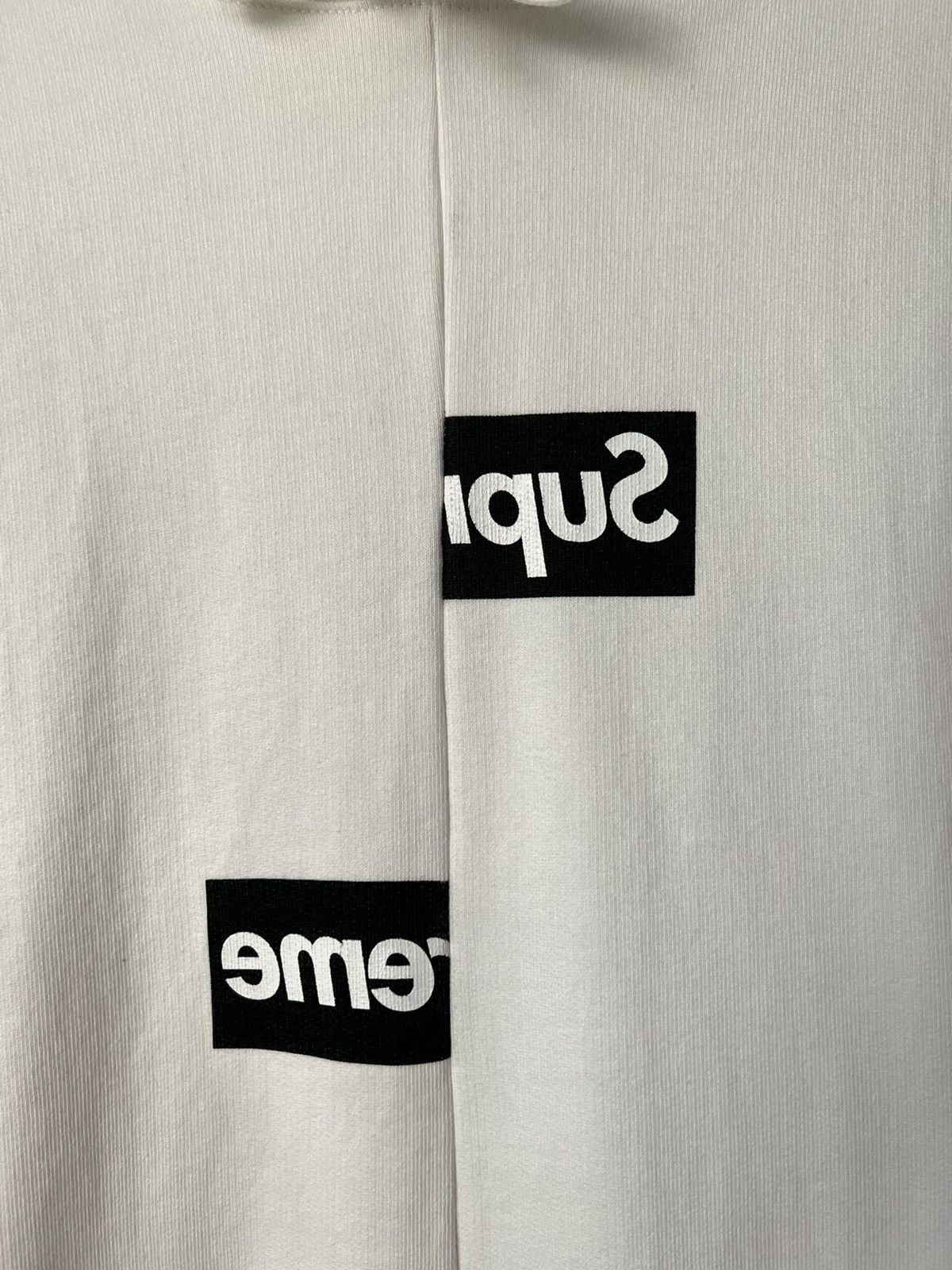 Comme des Garcons × Supreme FW18 Split Box Logo Hooded Sweatshirt Size US XL / EU 56 / 4 - 6 Thumbnail