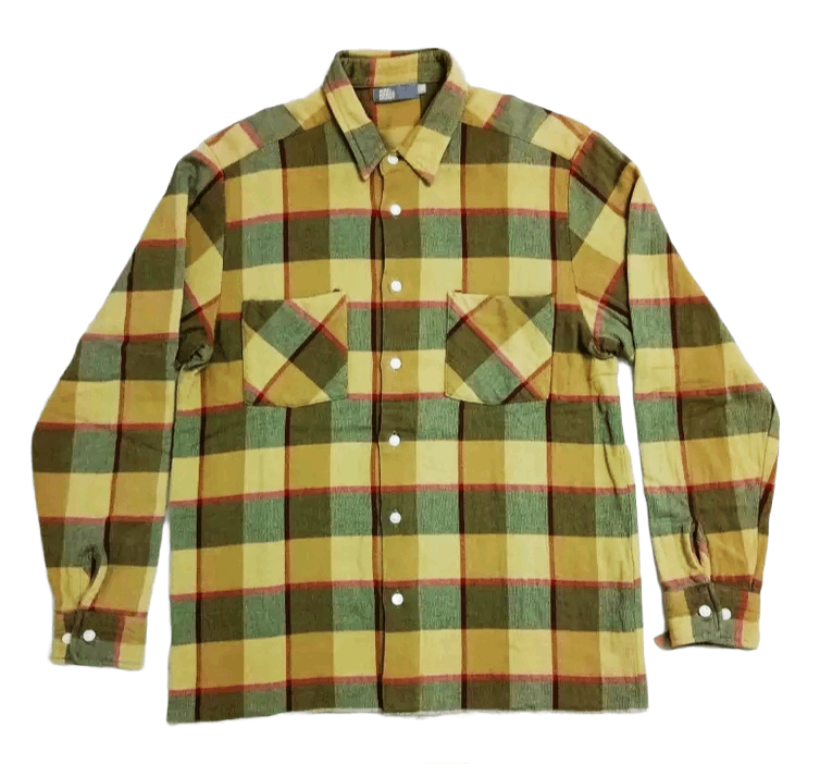 image of Archival Clothing x Skategang Aw2000 Realmad Hectic Buffalo Plaid Button Down Shirt (Size Medium)