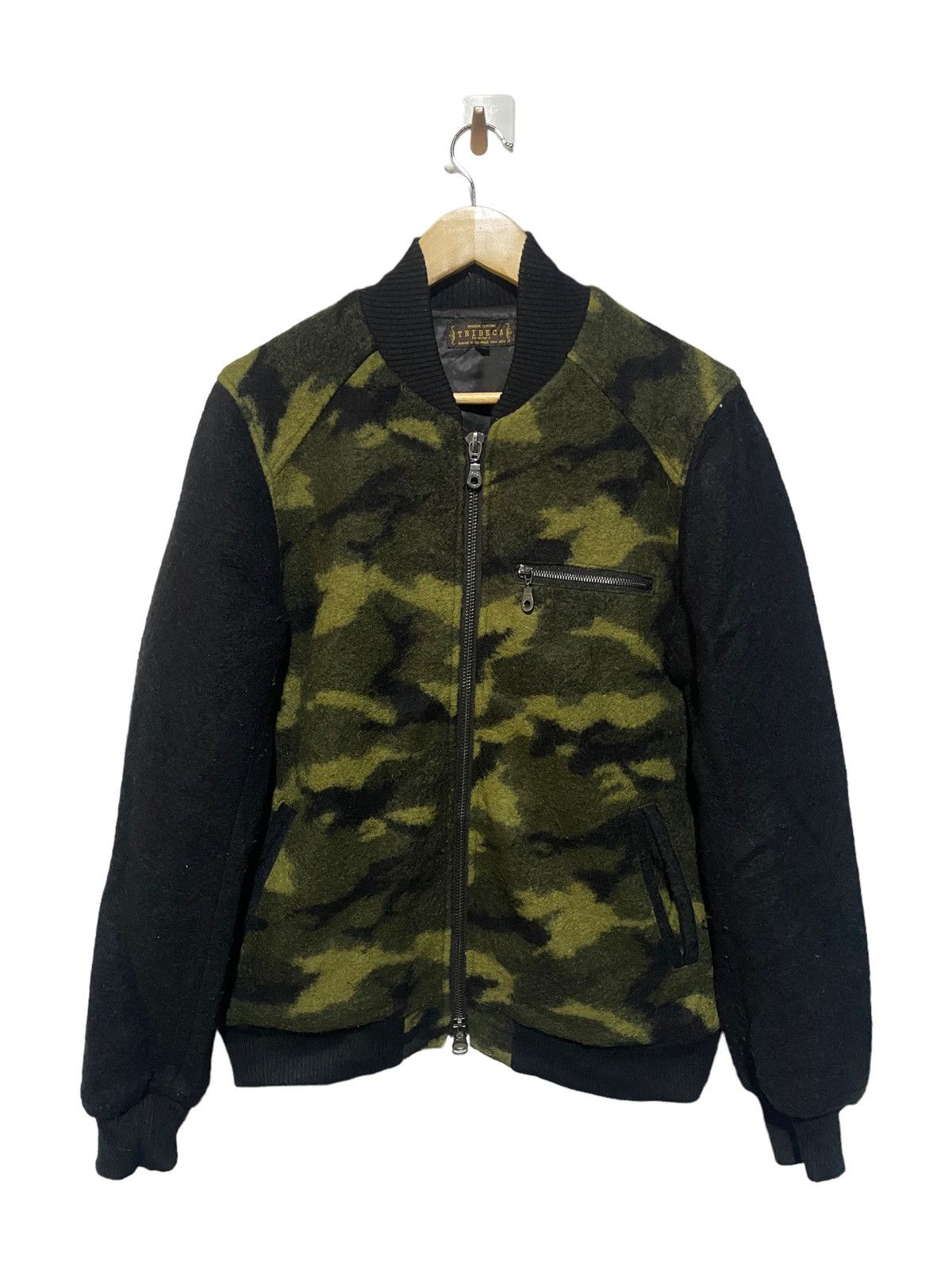 Japanese Brand 🔥SALE🔥TRIBECA WOOL BOMBER JACKET CAMO STYLE Size US L / EU 52-54 / 3 - 1 Thumbnail