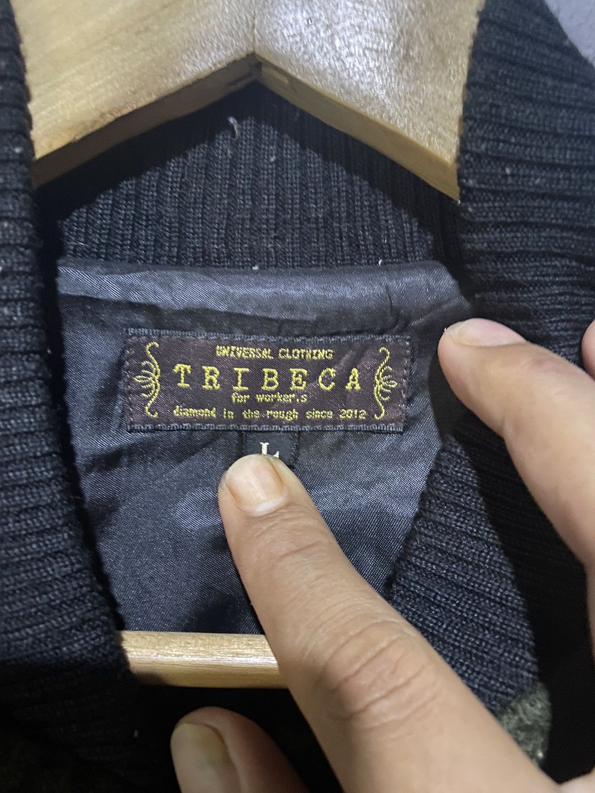 Japanese Brand 🔥SALE🔥TRIBECA WOOL BOMBER JACKET CAMO STYLE Size US L / EU 52-54 / 3 - 6 Thumbnail