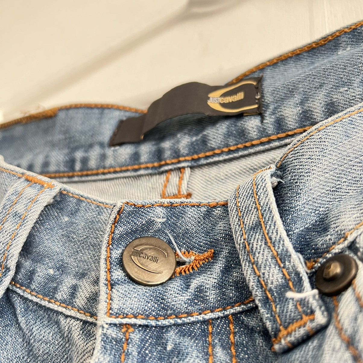 Just Cavalli Vintage Just Cavalli Distressed Jeans Size US 32 / EU 48 - 14 Thumbnail