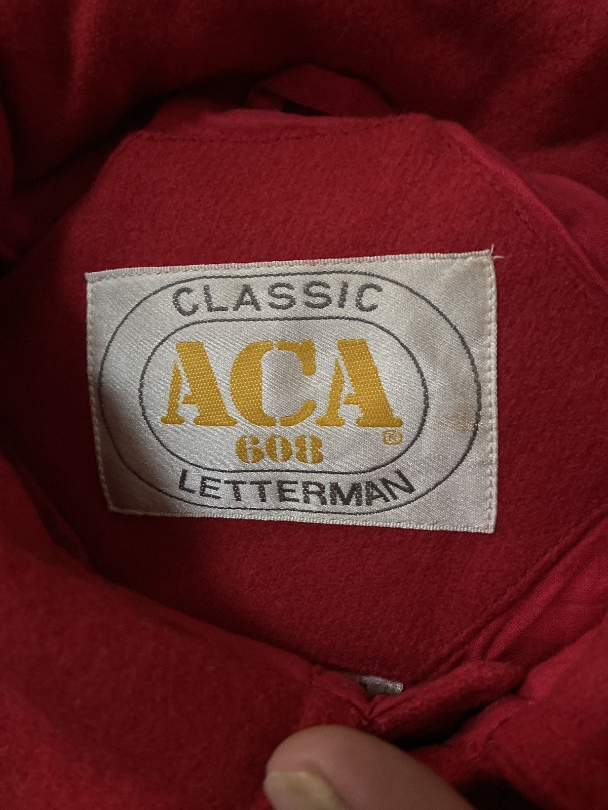 Vintage DAVID LETTERMAN ACA JOE 608 VINTAGE WOOL VARSITY JACKET Size US L / EU 52-54 / 3 - 8 Thumbnail