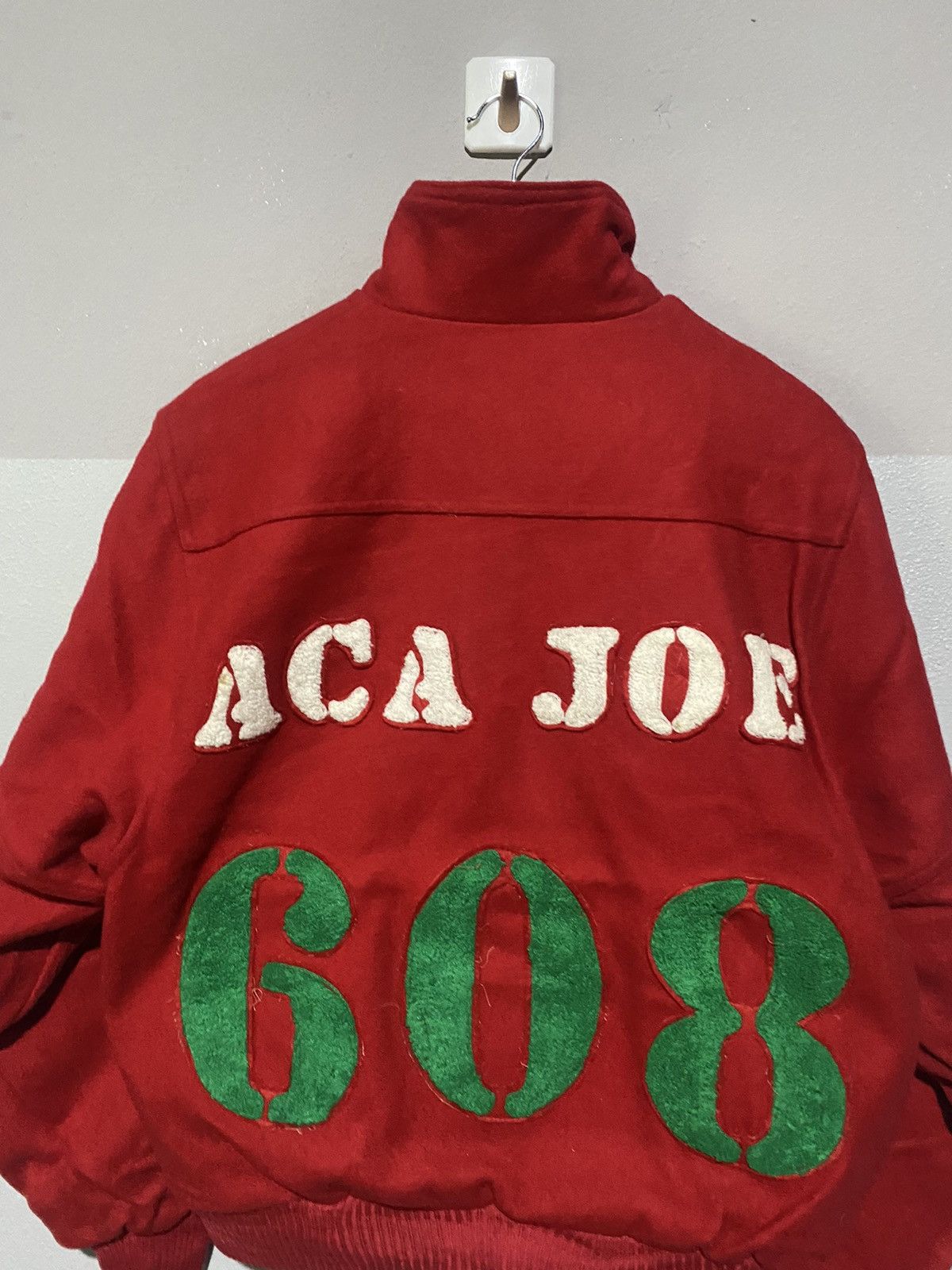 Vintage DAVID LETTERMAN ACA JOE 608 VINTAGE WOOL VARSITY JACKET Size US L / EU 52-54 / 3 - 5 Thumbnail