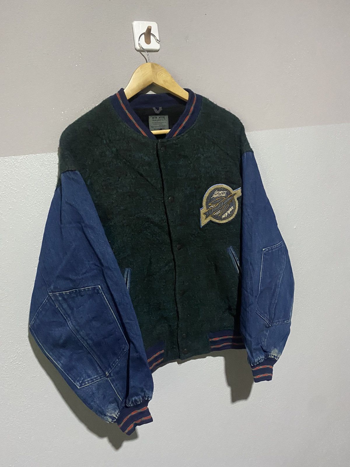 Vintage 🔥SALE🔥JOHN MAX BACK TO THE FUTURE WOOL VARSITY JACKET Size US L / EU 52-54 / 3 - 3 Thumbnail