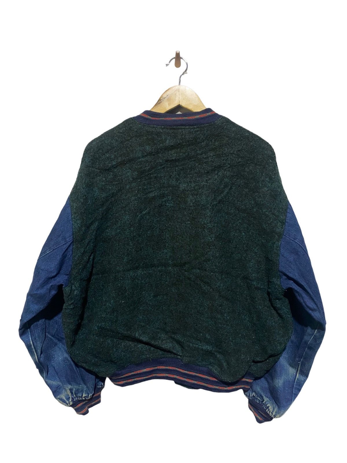 Vintage 🔥SALE🔥JOHN MAX BACK TO THE FUTURE WOOL VARSITY JACKET Size US L / EU 52-54 / 3 - 2 Thumbnail