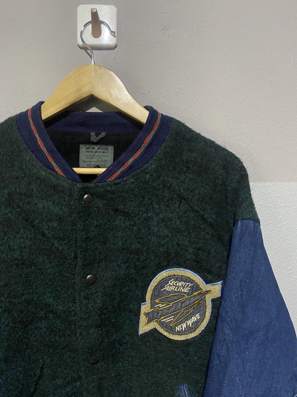 Vintage 🔥SALE🔥JOHN MAX BACK TO THE FUTURE WOOL VARSITY JACKET Size US L / EU 52-54 / 3 - 6 Thumbnail
