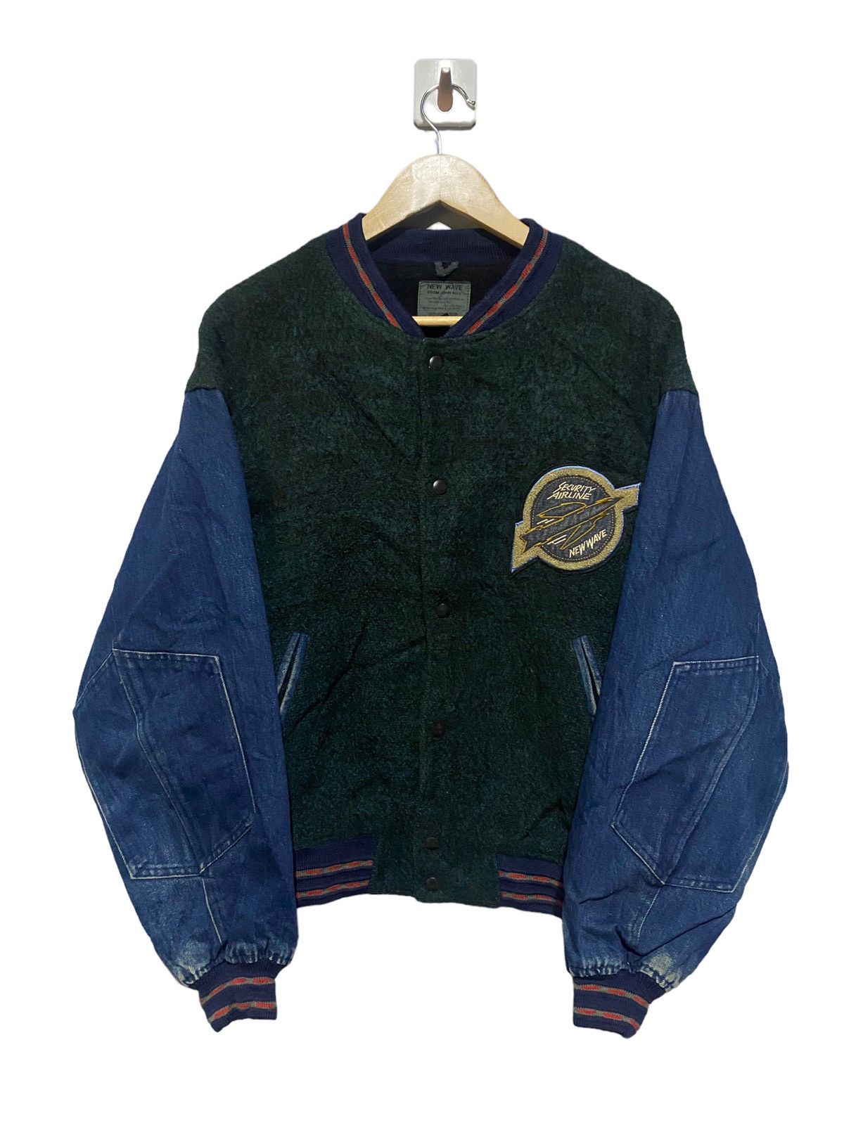 Vintage 🔥SALE🔥JOHN MAX BACK TO THE FUTURE WOOL VARSITY JACKET Size US L / EU 52-54 / 3 - 1 Thumbnail