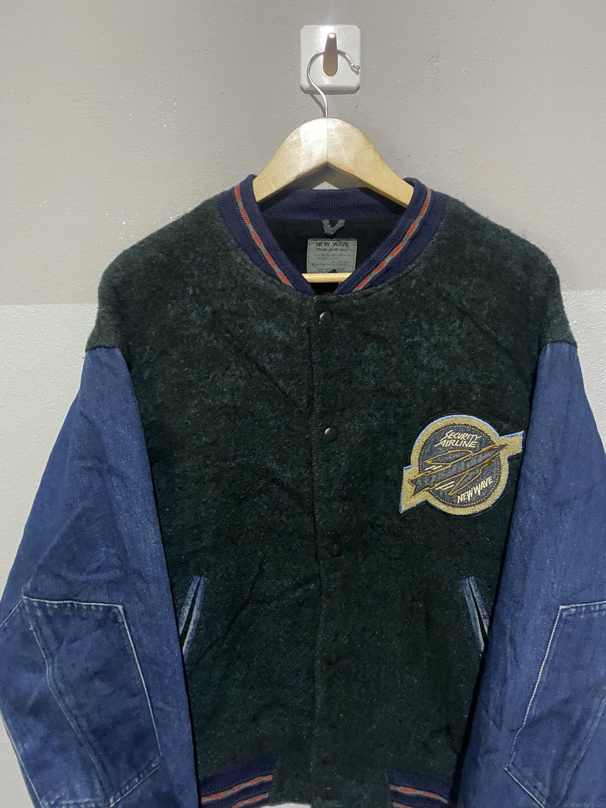 Vintage 🔥SALE🔥JOHN MAX BACK TO THE FUTURE WOOL VARSITY JACKET Size US L / EU 52-54 / 3 - 4 Thumbnail