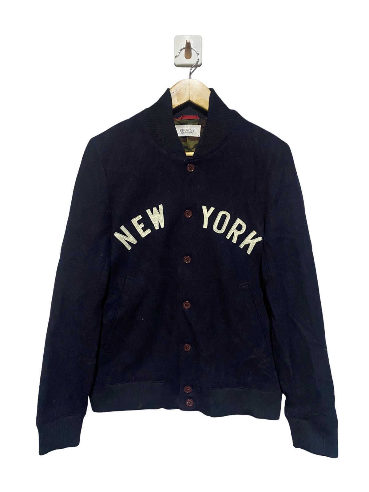 Other 🔥SALE🔥BROWNY NEW YORK WOOL VARSITY JACKET Size US M / EU 48-50 / 2 - 1 Thumbnail