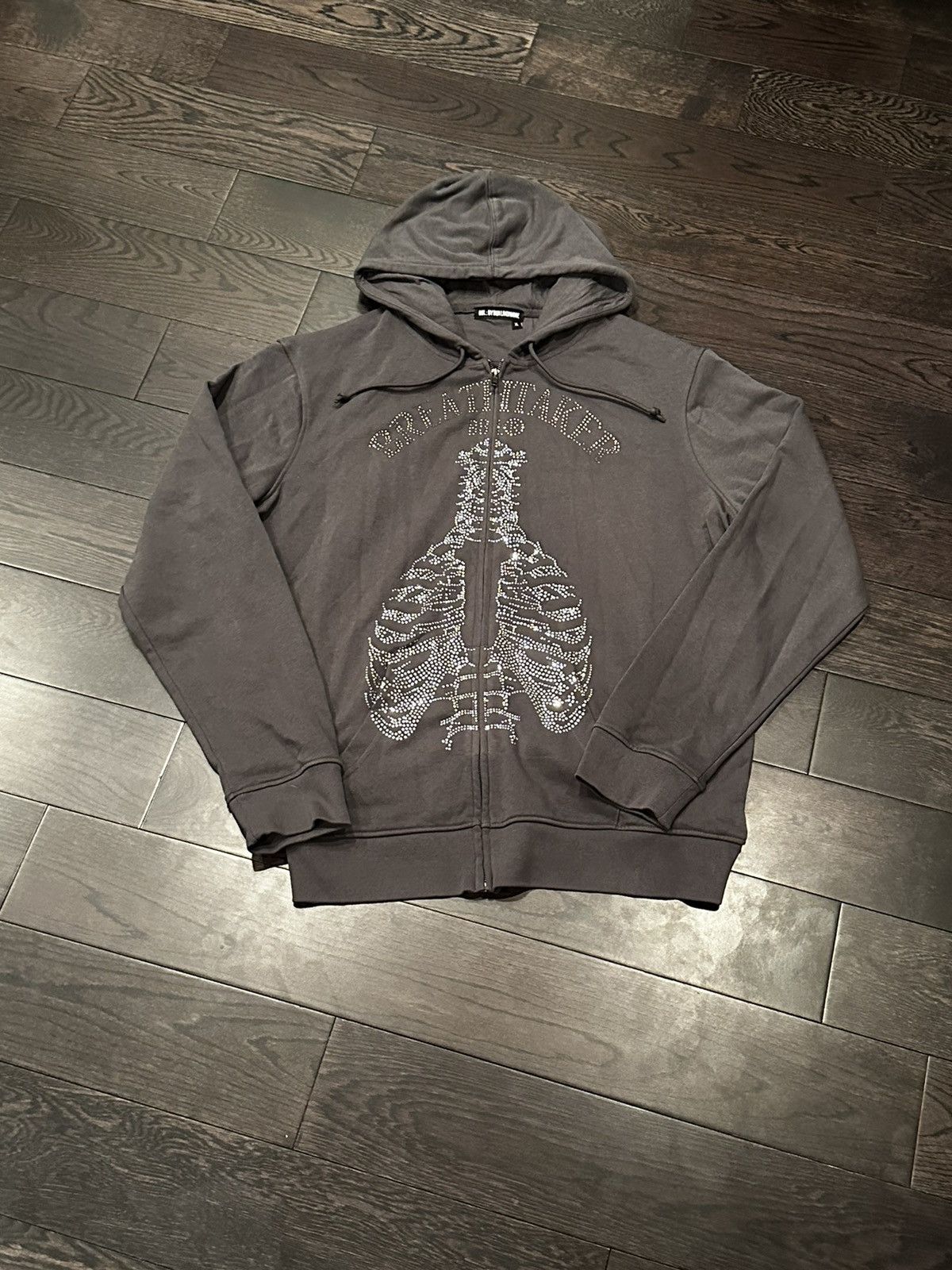 Other BBL: By Ben Livermore rhinestone grey zip up hoodie Size US XL / EU 56 / 4 - 2 Thumbnail