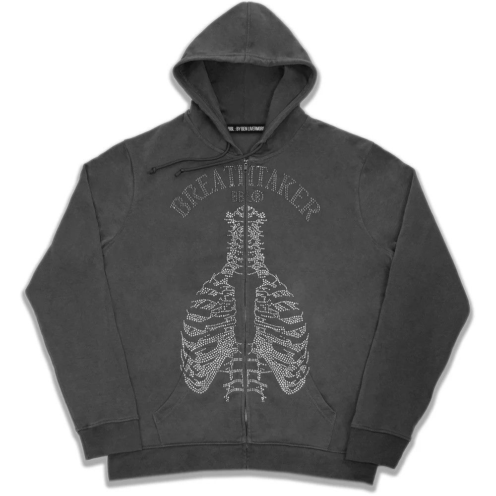 Other BBL: By Ben Livermore rhinestone grey zip up hoodie Size US XL / EU 56 / 4 - 1 Thumbnail