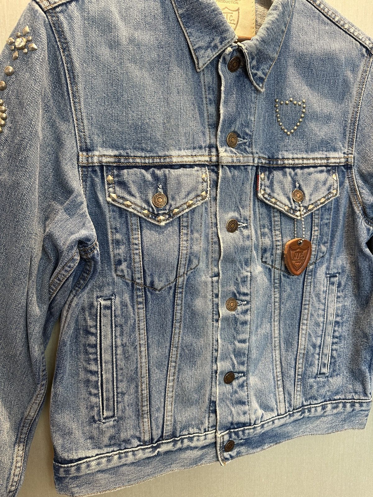 Hollywood Trading Company HTC IrregulaR HUMBLE Gemstone Studded Vintage Levi’s Jacket Size US S / EU 44-46 / 1 - 3 Thumbnail