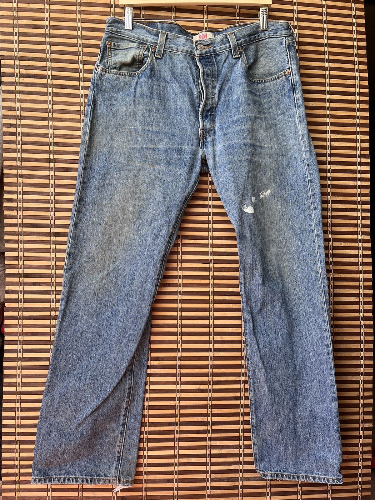 Levi's Levis 501 Straight Cut Button Fly Original Denim Jeans Size US 36 / EU 52 - 24 Thumbnail