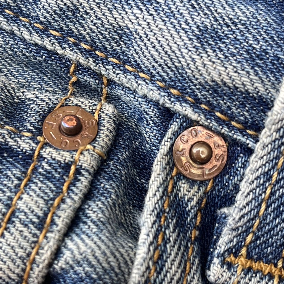 Levi's Levis 501 Straight Cut Button Fly Original Denim Jeans Size US 36 / EU 52 - 10 Thumbnail