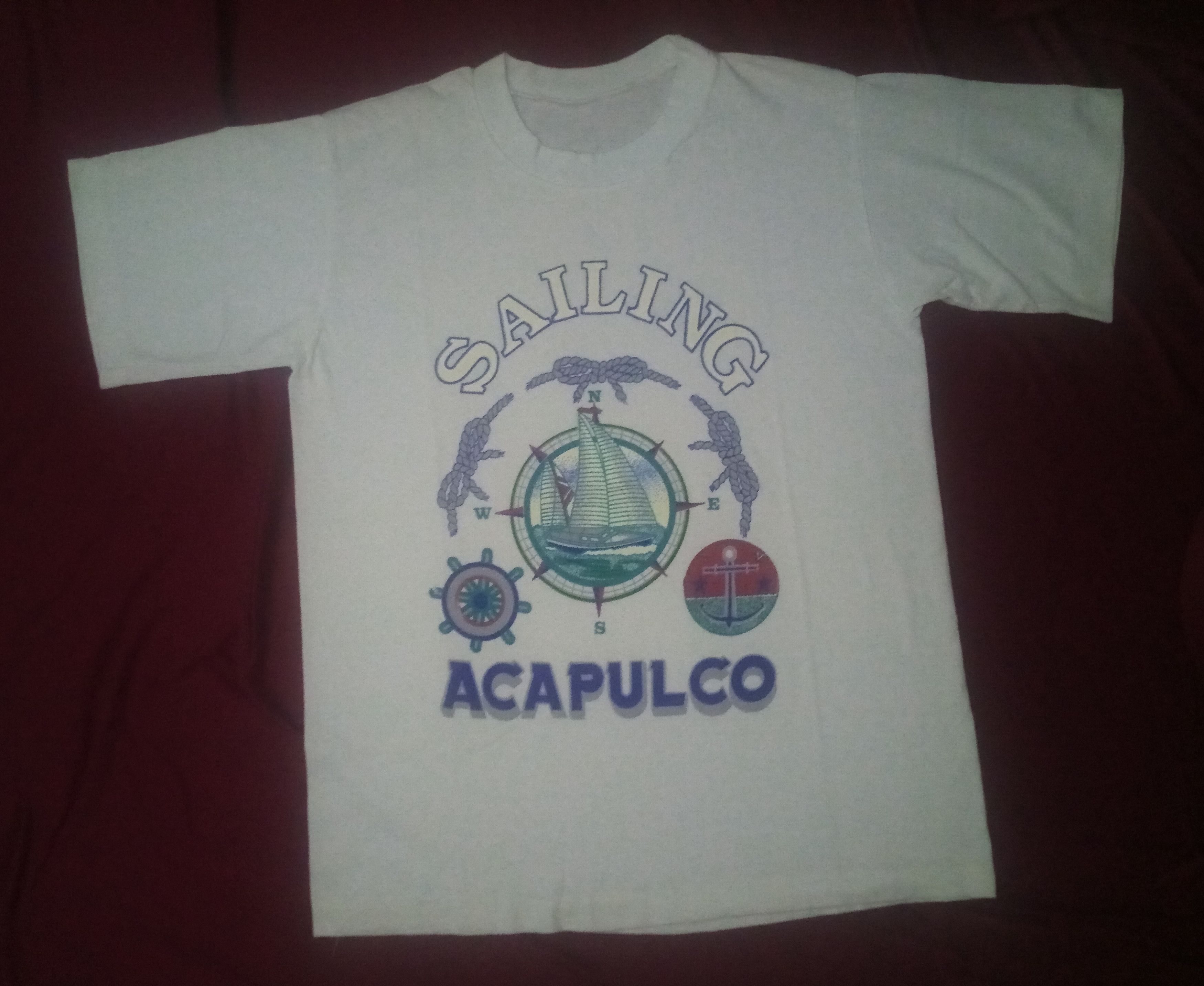 Vintage FREE SHIPPING Vintage Sailing Boating Yacht shirt outdoor Size US L / EU 52-54 / 3 - 1 Preview