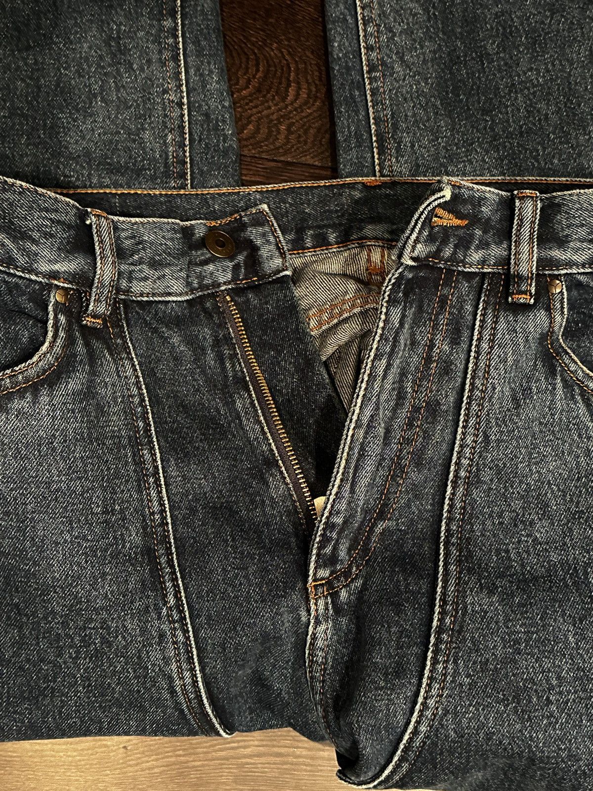 Y/Project Y/Project navy classic frontal panel jeans Size US 33 - 7 Thumbnail