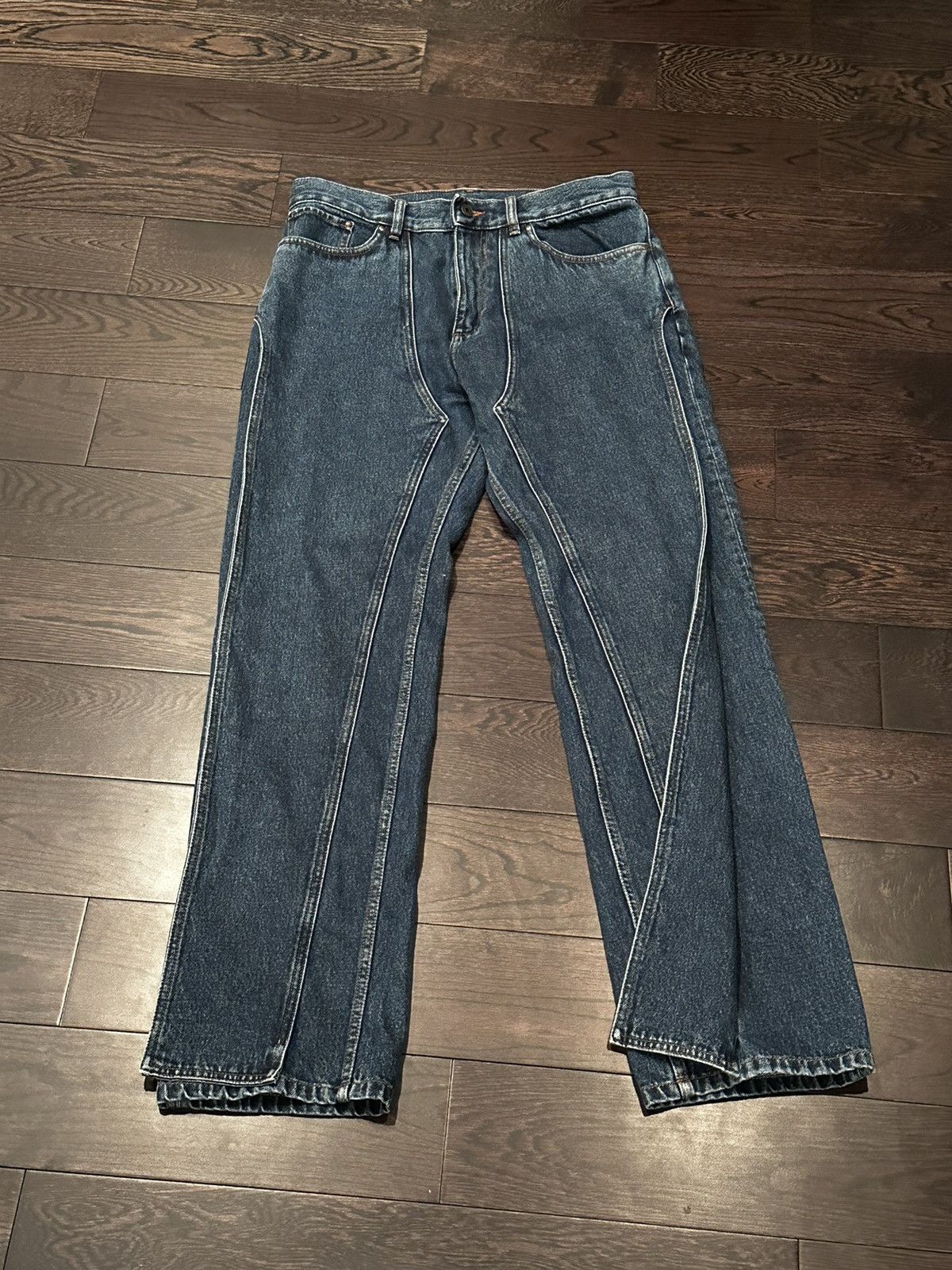 Y/Project Y/Project navy classic frontal panel jeans Size US 33 - 1 Thumbnail