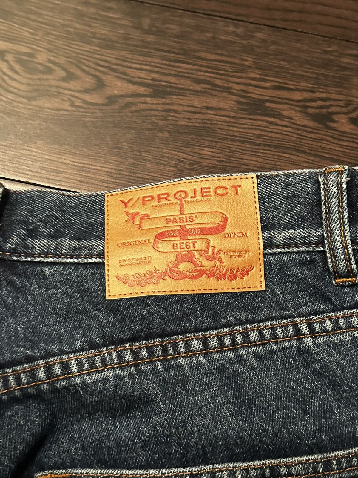 Y/Project Y/Project navy classic frontal panel jeans Size US 33 - 4 Thumbnail