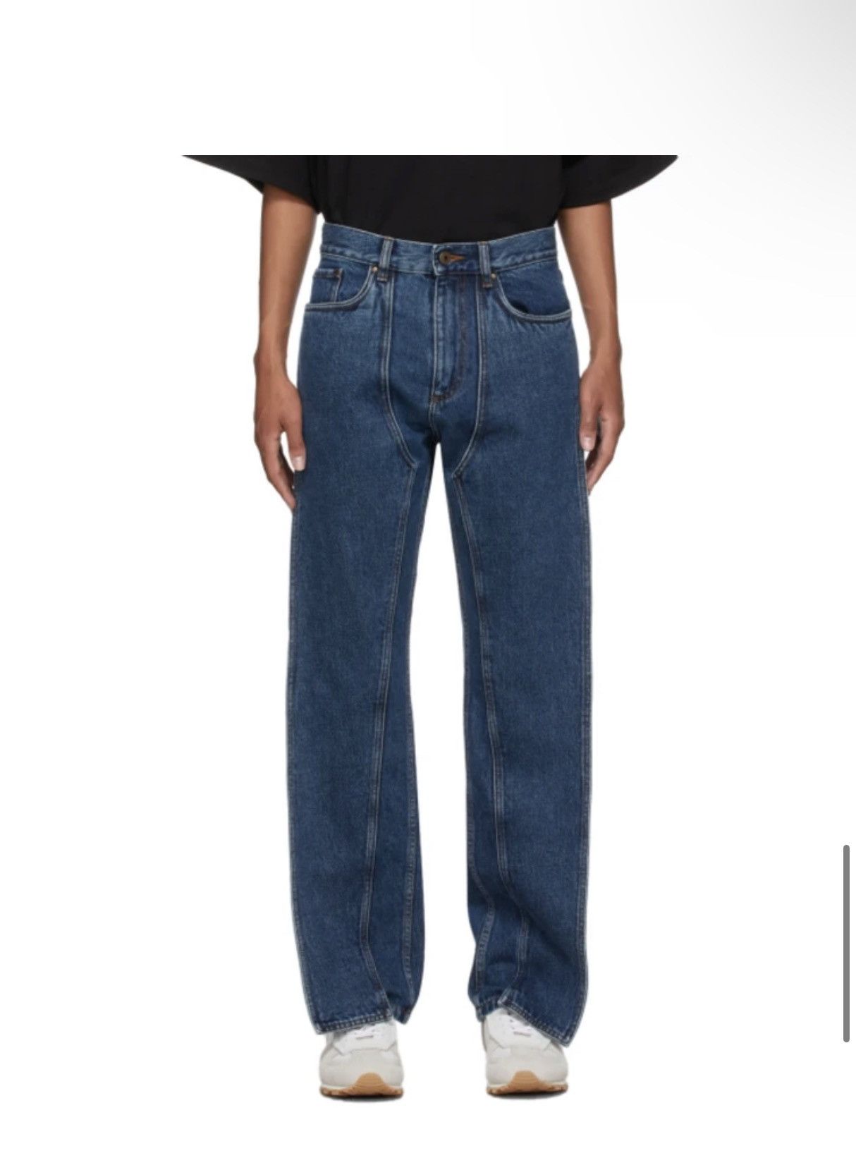 Y/Project Y/Project navy classic frontal panel jeans Size US 33 - 8 Thumbnail