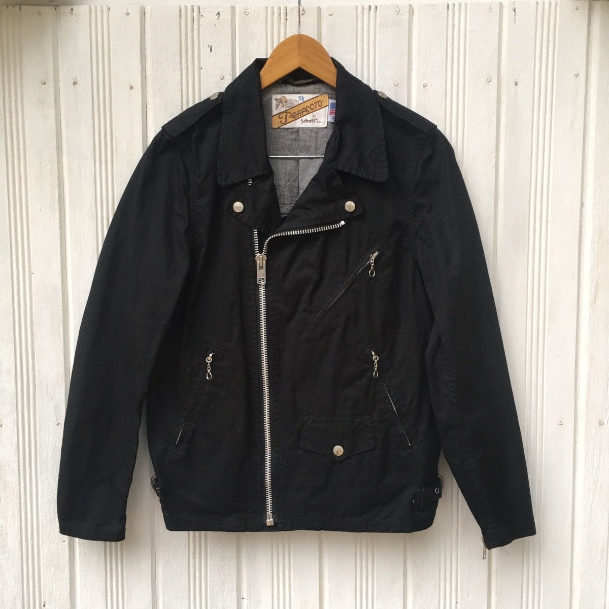 Schott × Vintage Schott NYC Perfecto Double Collar Jacket Size US L / EU 52-54 / 3 - 1 Thumbnail