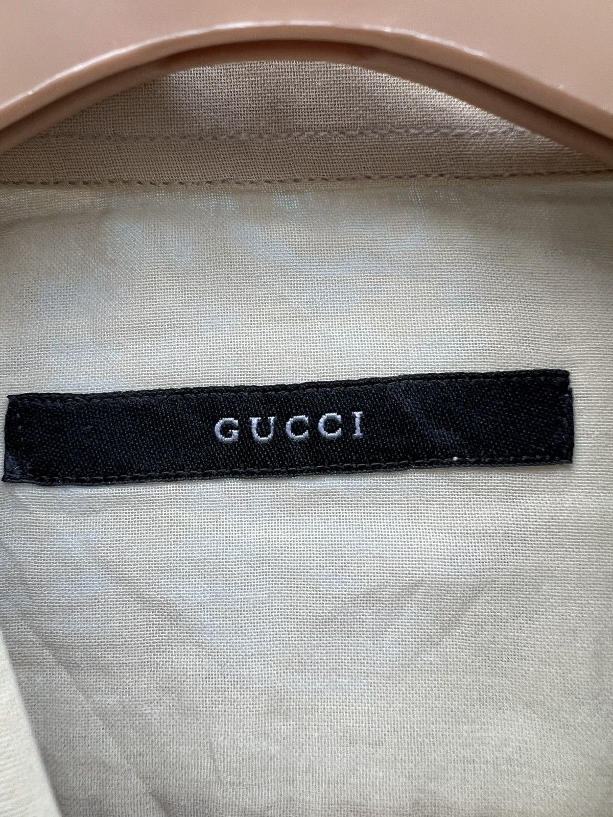Gucci × Tom Ford Gucci By Tom Ford Sheer Dyed Button Up Shirt Size US M / EU 48-50 / 2 - 5 Thumbnail