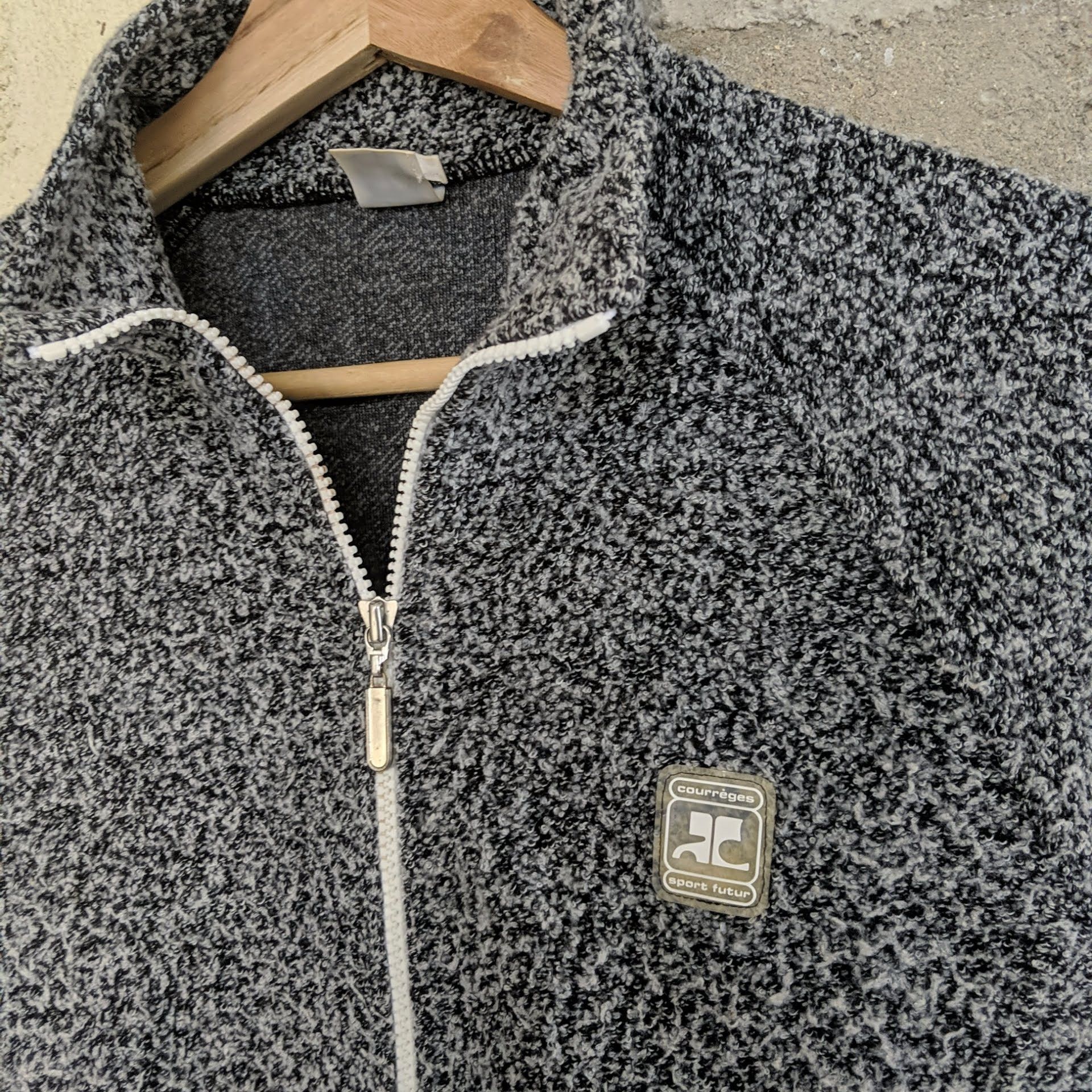 Courreges Vintage Courreges Sport Futur Sheep Sweater Knitwear Zipper Size US M / EU 48-50 / 2 - 6 Thumbnail
