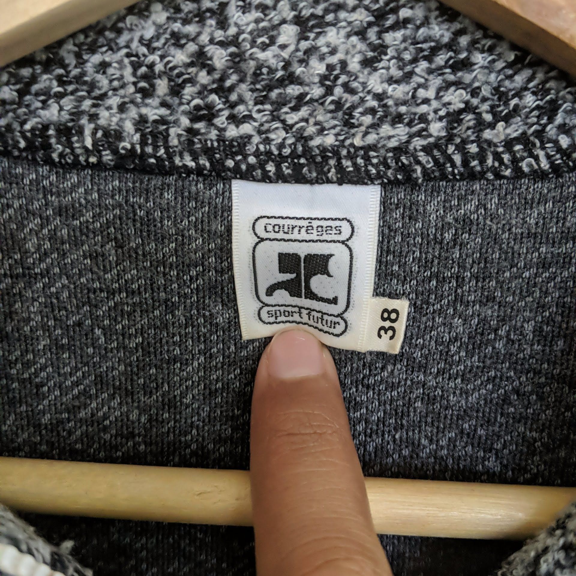 Courreges Vintage Courreges Sport Futur Sheep Sweater Knitwear Zipper Size US M / EU 48-50 / 2 - 7 Thumbnail