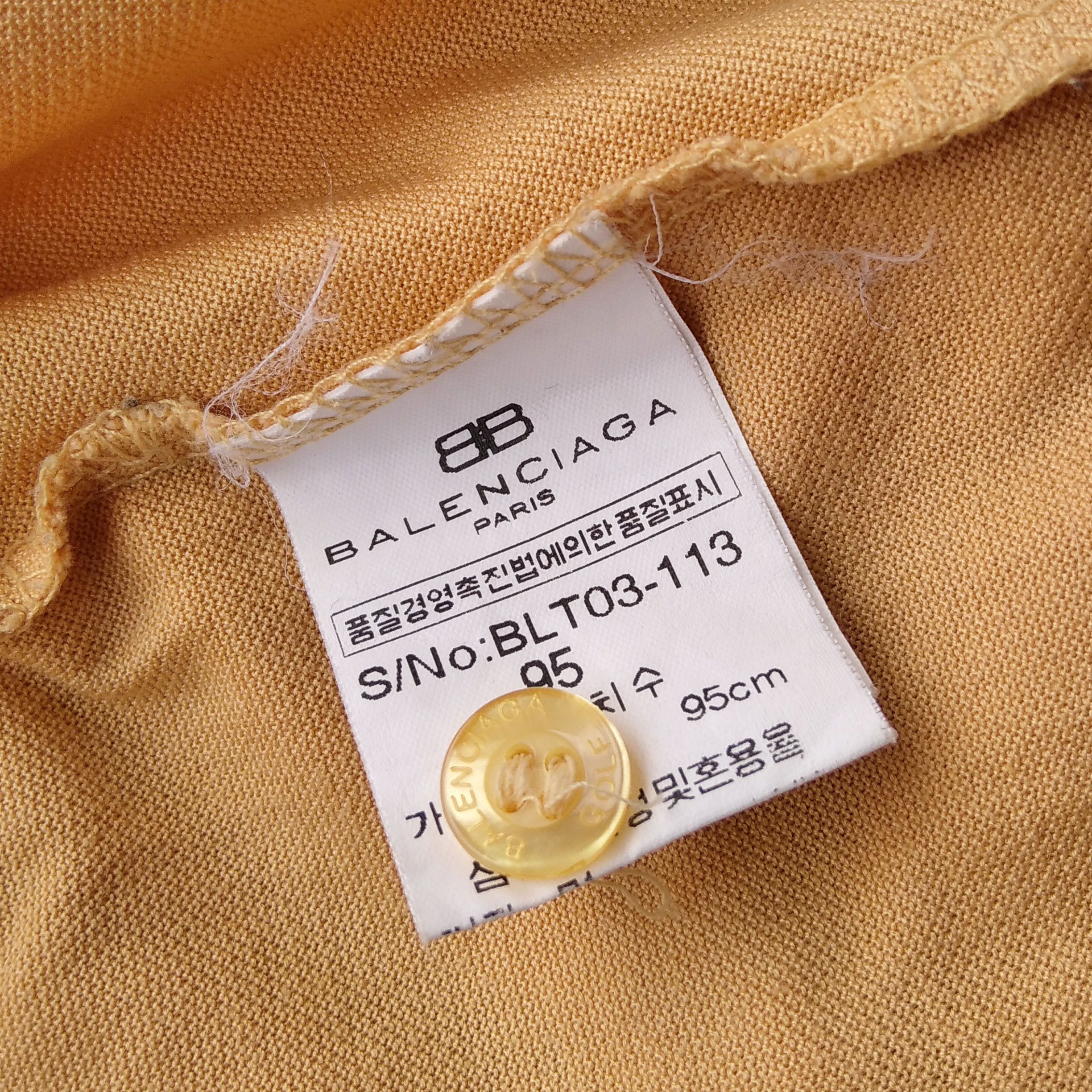 Balenciaga Vintage 90s Balenciaga BB Logo Golf Long Sleeve Polo Shirt Size US M / EU 48-50 / 2 - 5 Thumbnail