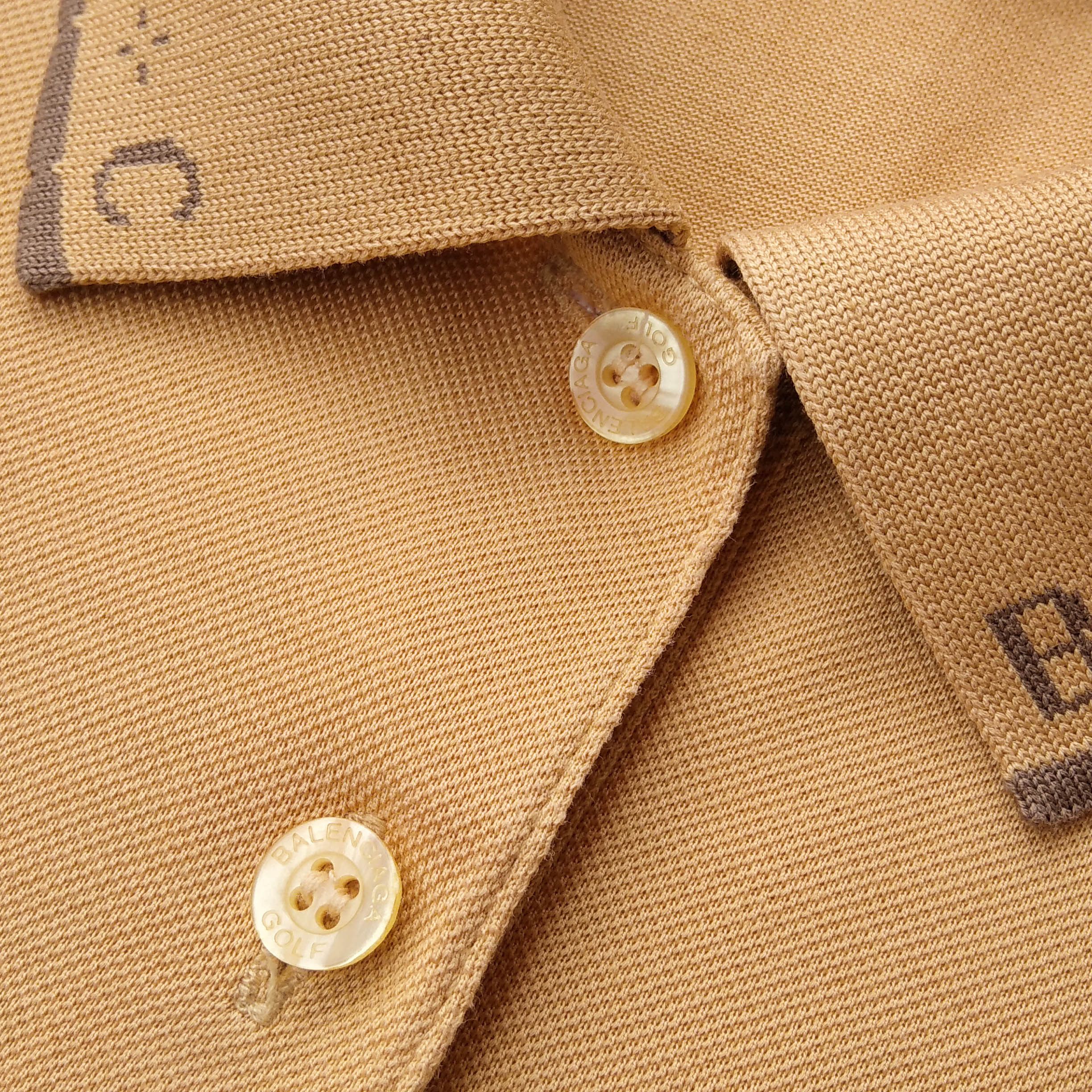 Balenciaga Vintage 90s Balenciaga BB Logo Golf Long Sleeve Polo Shirt Size US M / EU 48-50 / 2 - 4 Thumbnail