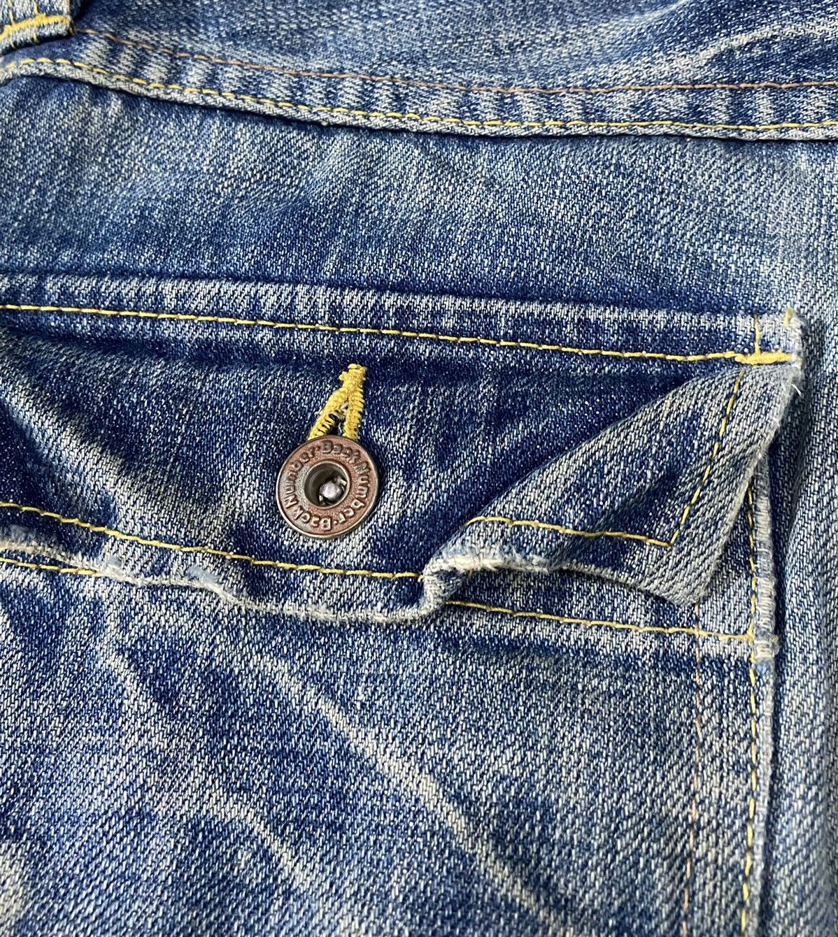 If Six Was Nine Distressed Denim Bush Pant Back Number multipocket Pant Size US 32 / EU 48 - 11 Thumbnail