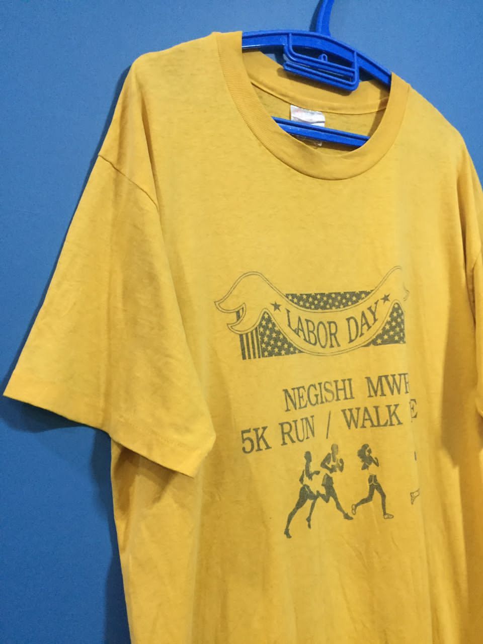 Vintage Vintage rare running marathon tee shirt run hanes Size US L / EU 52-54 / 3 - 3 Thumbnail