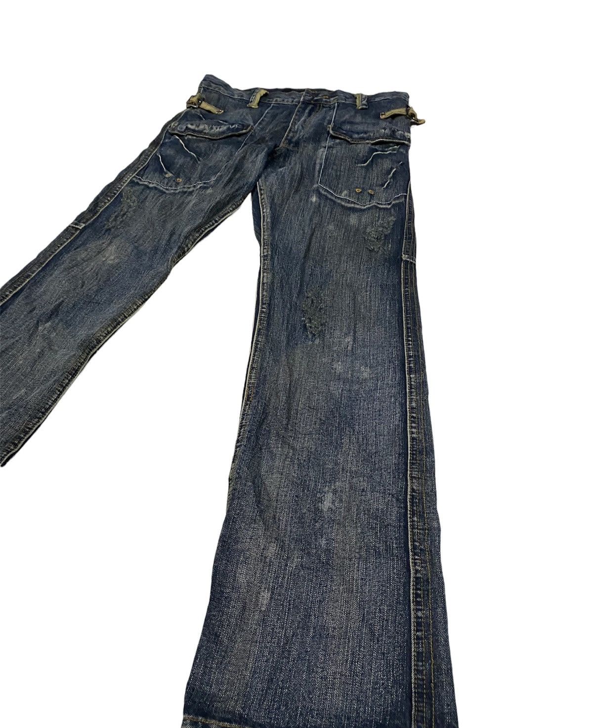 Japanese Brand Tornado Flare japan punk distressed jean Brth Breath Pant Size US 32 / EU 48 - 5 Thumbnail