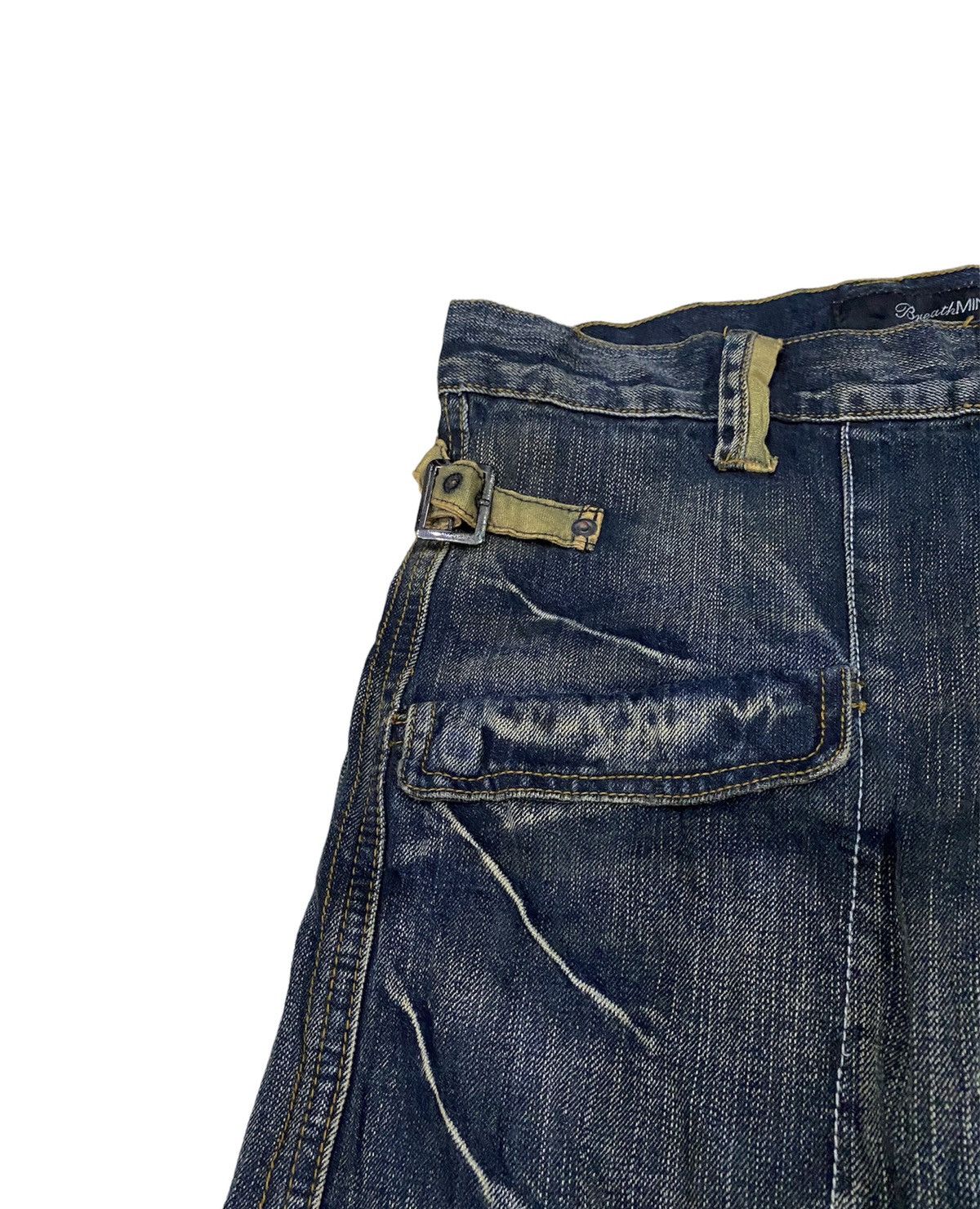 Japanese Brand Tornado Flare japan punk distressed jean Brth Breath Pant Size US 32 / EU 48 - 9 Thumbnail