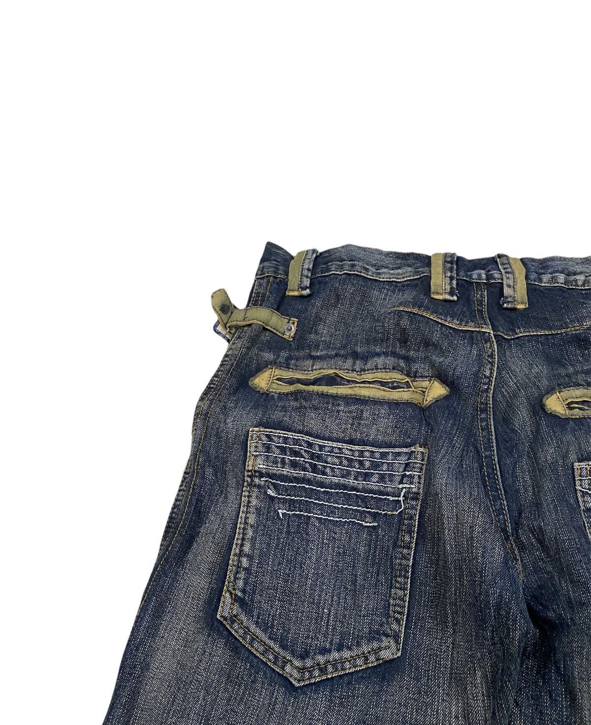 Japanese Brand Tornado Flare japan punk distressed jean Brth Breath Pant Size US 32 / EU 48 - 15 Thumbnail
