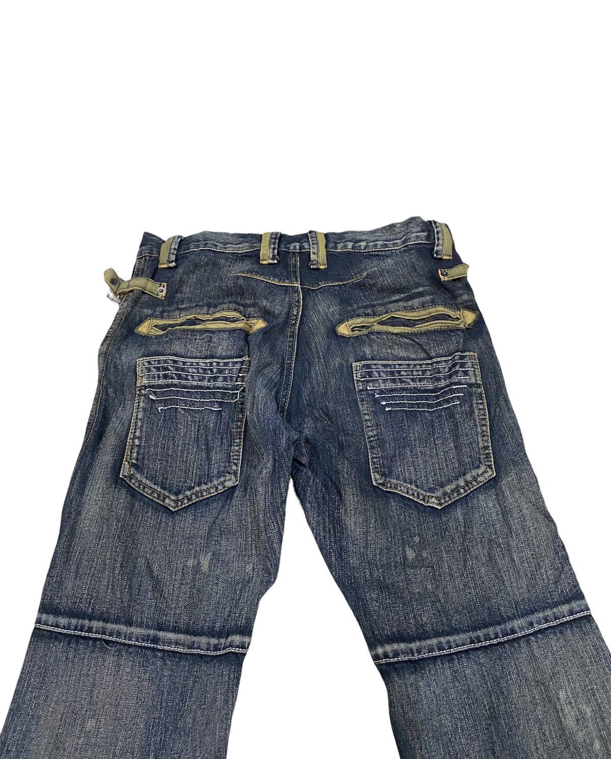 Japanese Brand Tornado Flare japan punk distressed jean Brth Breath Pant Size US 32 / EU 48 - 13 Thumbnail