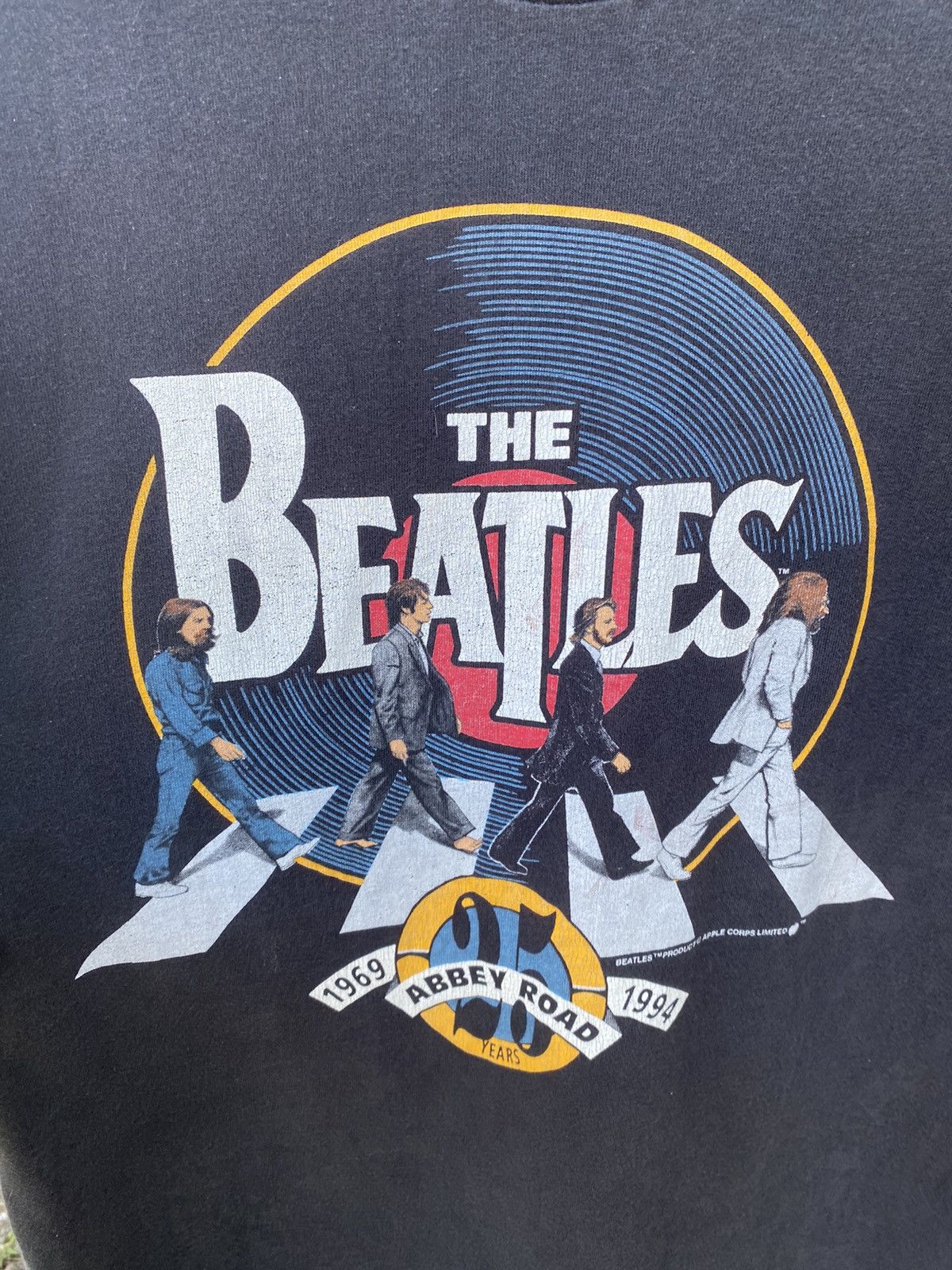 Band Tees × Vintage The Beatles 25Year Abbey Road Apple Corps Limited Tee Size US M / EU 48-50 / 2 - 2 Thumbnail
