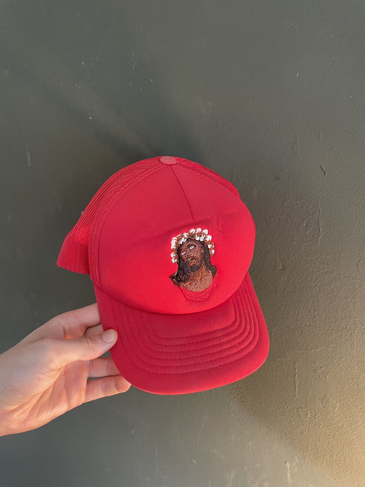 DENIM TEARS Crown made of Cotton Trucker Hat | Grailed
