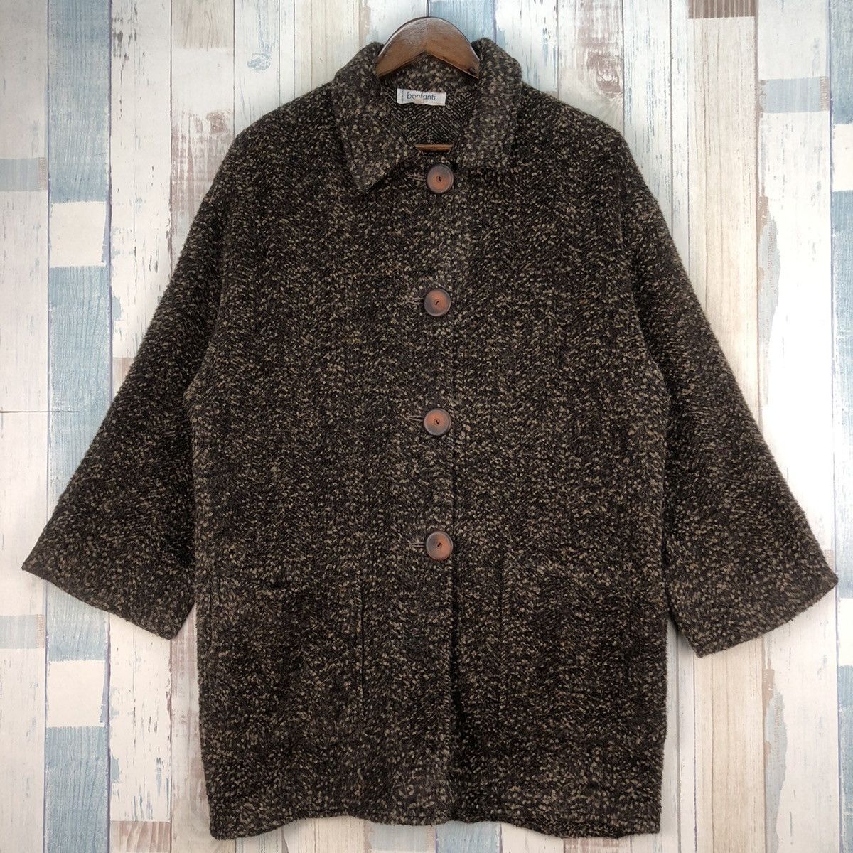 Vintage Vintage Bonfanti Wool Jacket Size L / US 10 / IT 46 - 4 Thumbnail