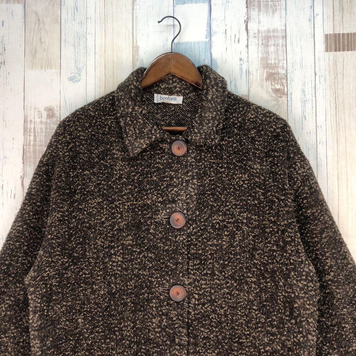 Vintage Vintage Bonfanti Wool Jacket Size L / US 10 / IT 46 - 3 Thumbnail