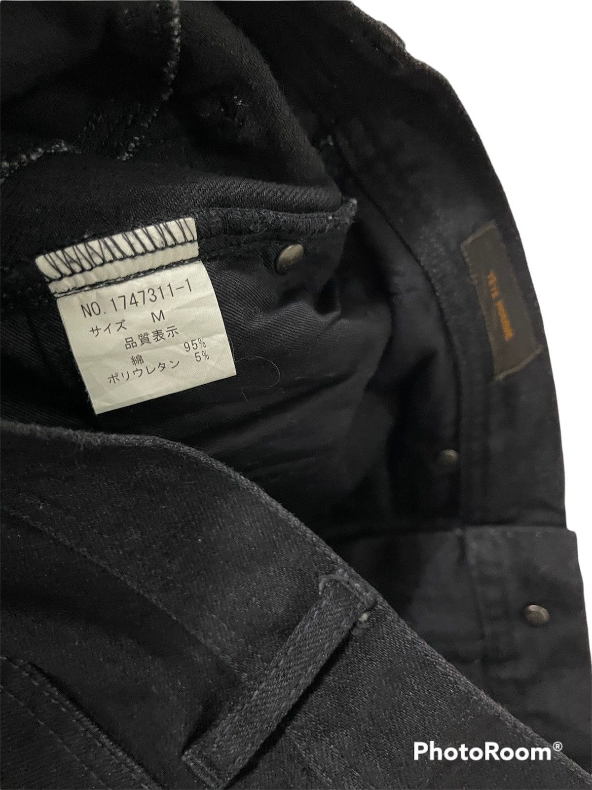Issey Miyake × Tete Homme Japanese Brand Tete Homme Super Black Slim Jeans Size US 30 / EU 46 - 9 Thumbnail