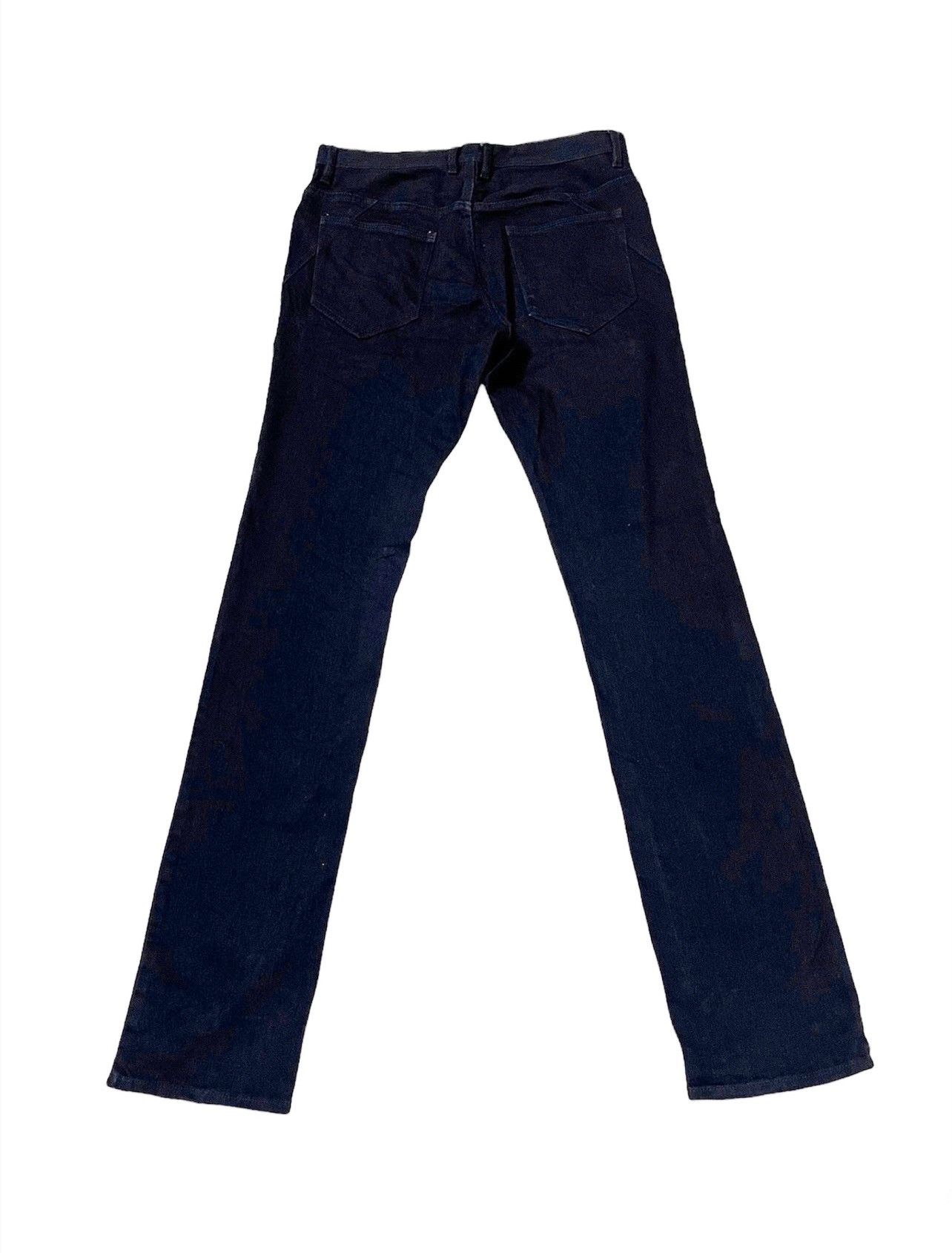 Issey Miyake × Tete Homme Japanese Brand Tete Homme Super Black Slim Jeans Size US 30 / EU 46 - 6 Thumbnail