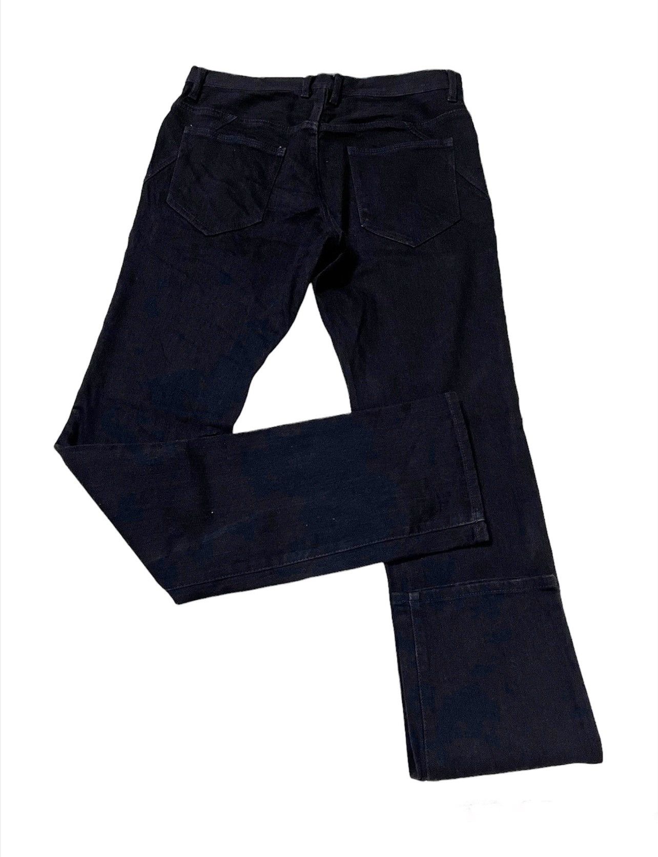 Issey Miyake × Tete Homme Japanese Brand Tete Homme Super Black Slim Jeans Size US 30 / EU 46 - 11 Thumbnail