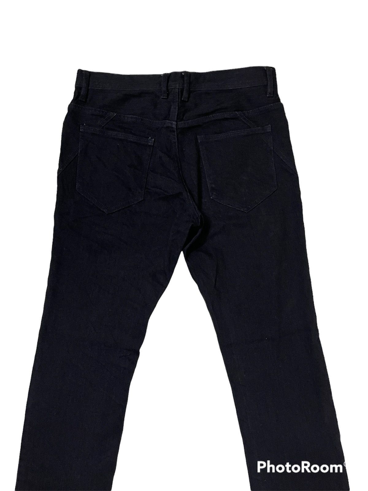 Issey Miyake × Tete Homme Japanese Brand Tete Homme Super Black Slim Jeans Size US 30 / EU 46 - 5 Thumbnail