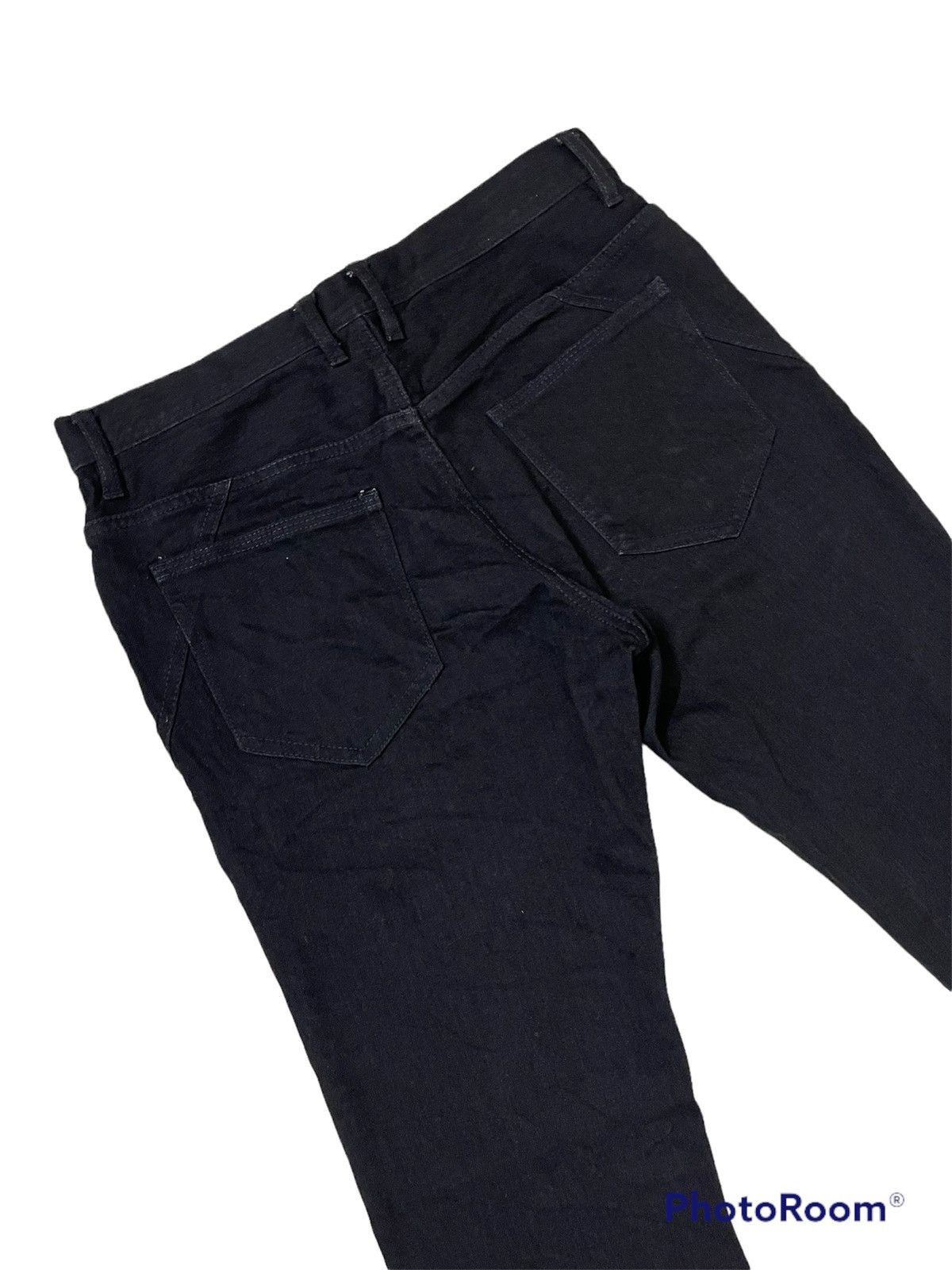 Issey Miyake × Tete Homme Japanese Brand Tete Homme Super Black Slim Jeans Size US 30 / EU 46 - 7 Thumbnail